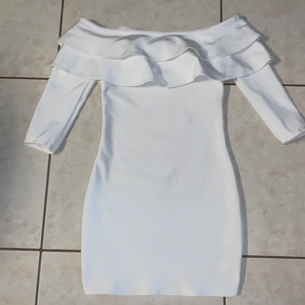 White off shoulder dress